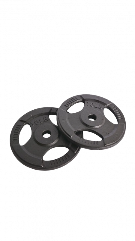 RENEGADE Cast Iron Tri-Grip Standard 1"inch Plates
